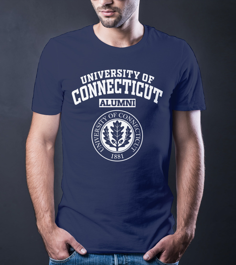 UNIVERSITY OF CONNECTICUT ALUMNI 1881 Oak Leaf Seal T-Shirt