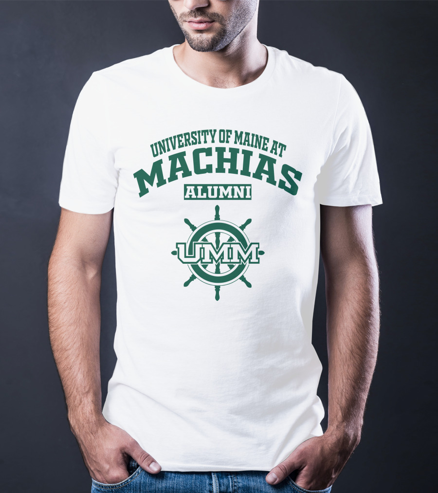 University Of Maine At Machias UMM Alumni Ship Wheel T-Shirt