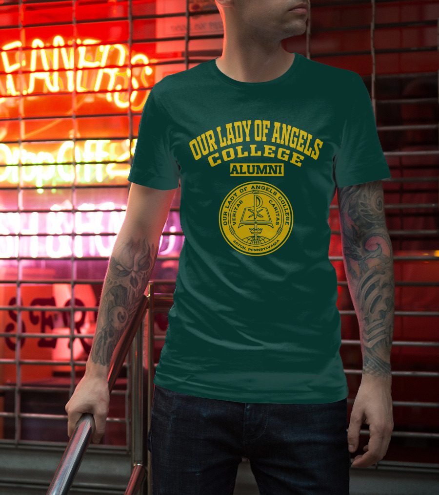 Our Lady Of Angels College Alumni Veritas Caritas Aston Pennsylvania 1953 T-Shirt