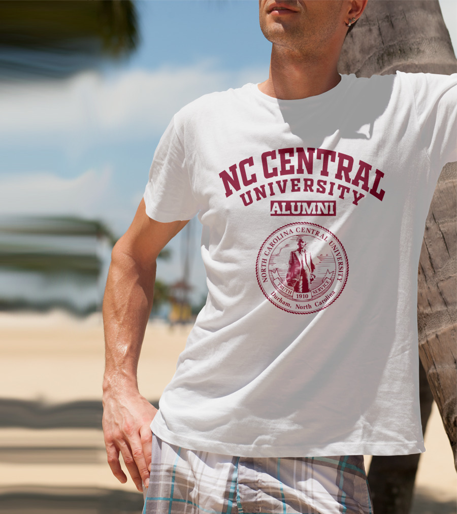 NC Central University Alumni North Carolina Central University Seal Durham 1910 Truth Service T-Shirt