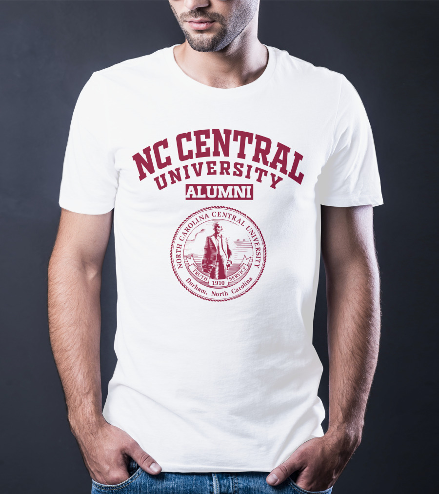 NC Central University Alumni North Carolina Central University Seal Durham 1910 Truth Service T-Shirt