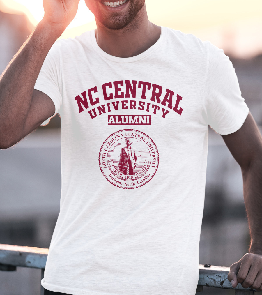 NC Central University Alumni North Carolina Central University Seal Durham 1910 Truth Service T-Shirt