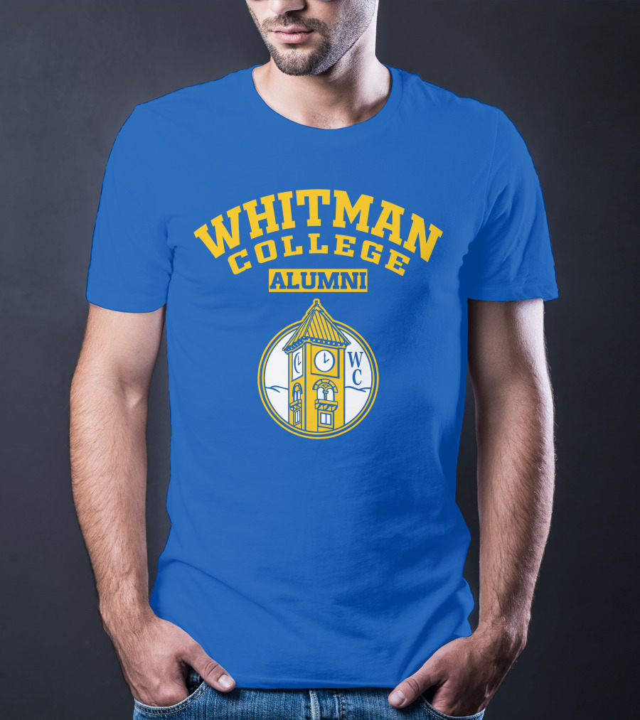 WHITMAN COLLEGE ALUMNI WC Clock Tower T-Shirt