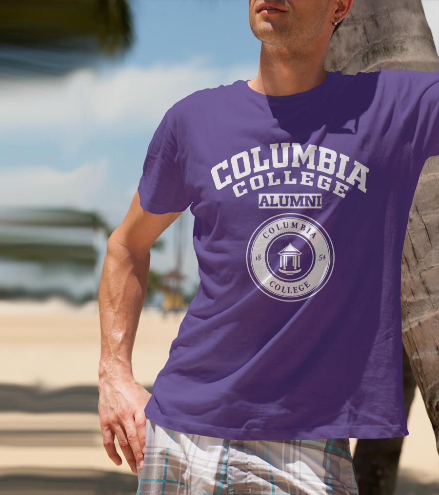 Columbia College Alumni 1854 Purple T-Shirt