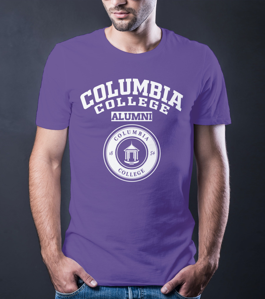 Columbia College Alumni 1854 Purple T-Shirt