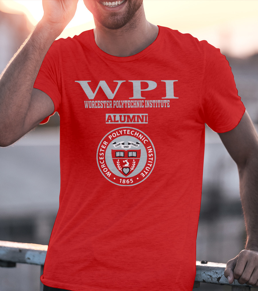 Worcester Polytechnic Institute WPI Alumni Seal 1865 T-Shirt