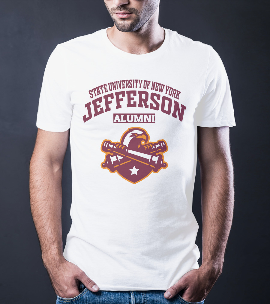 State University Of New York Jefferson Alumni Eagle Star Banner T-Shirt