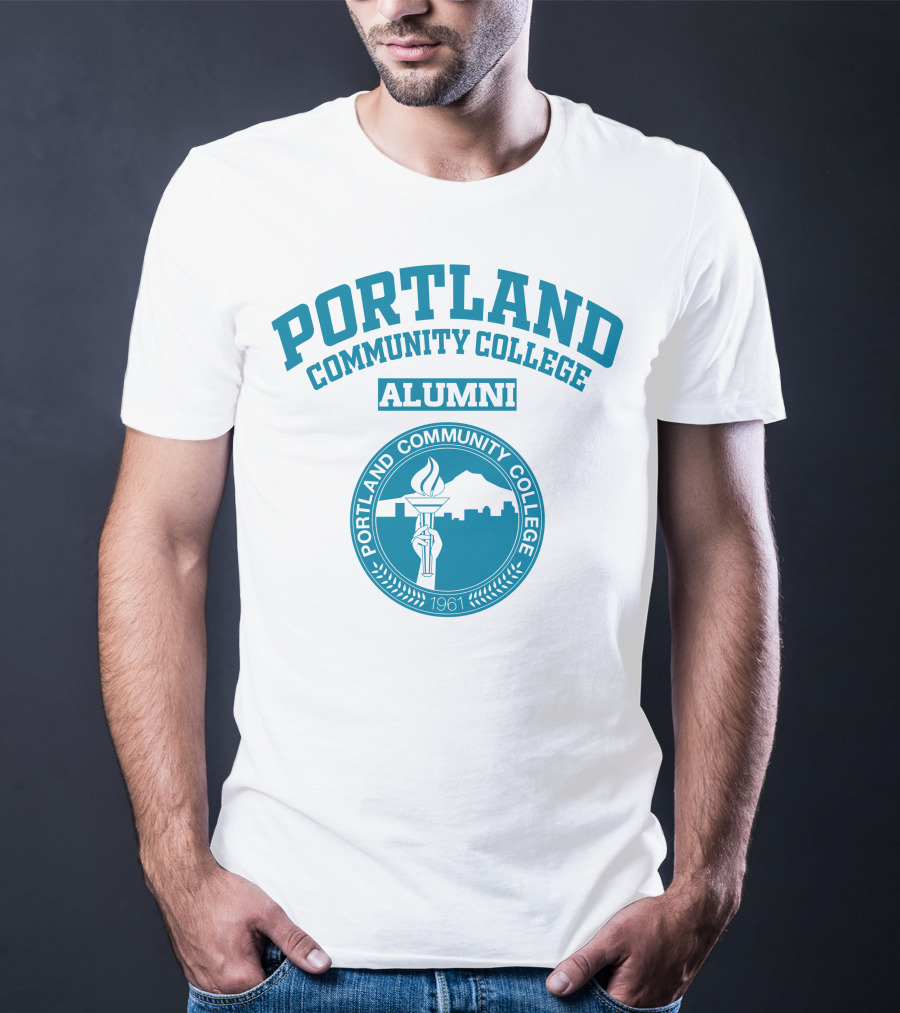 Portland Community College Alumni 1961 Torch Emblem T-Shirt