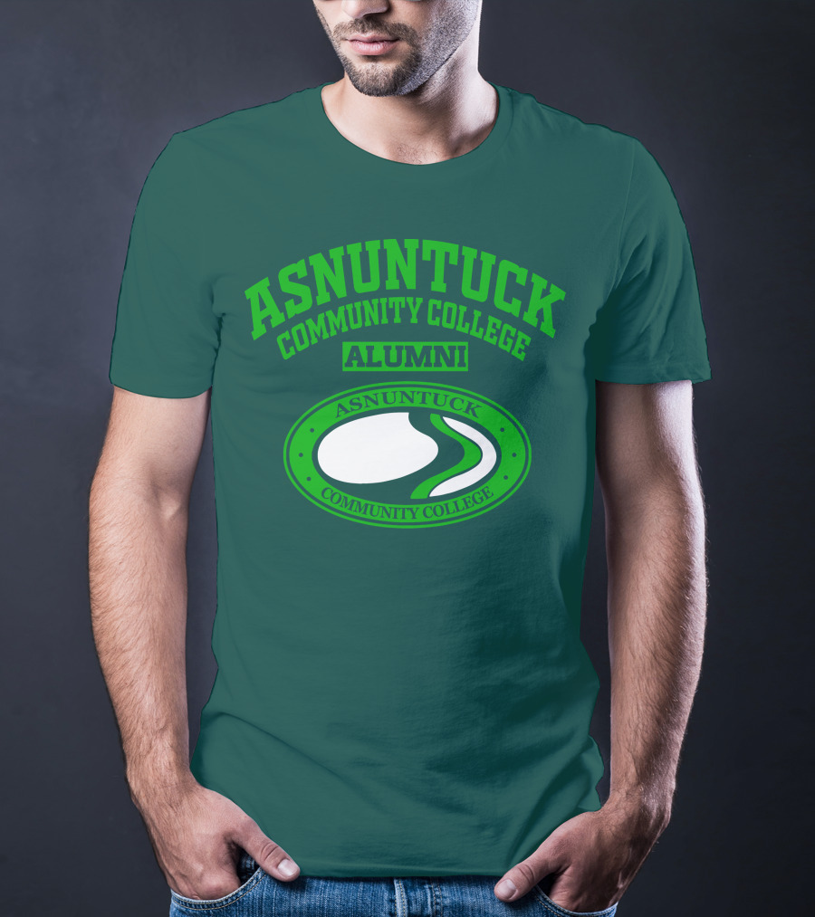 Asnuntuck Community College Alumni With Oval Emblem T-Shirt