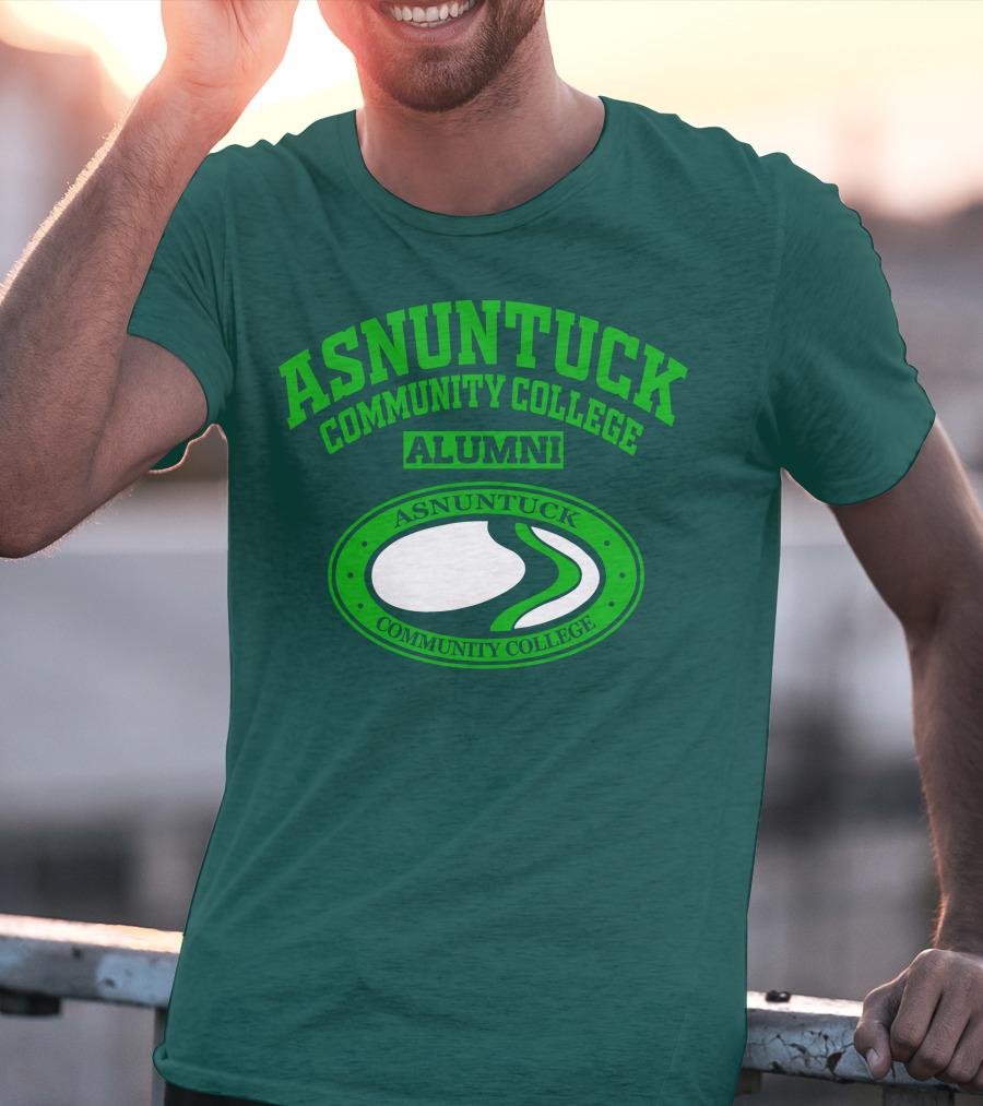 Asnuntuck Community College Alumni With Oval Emblem T-Shirt