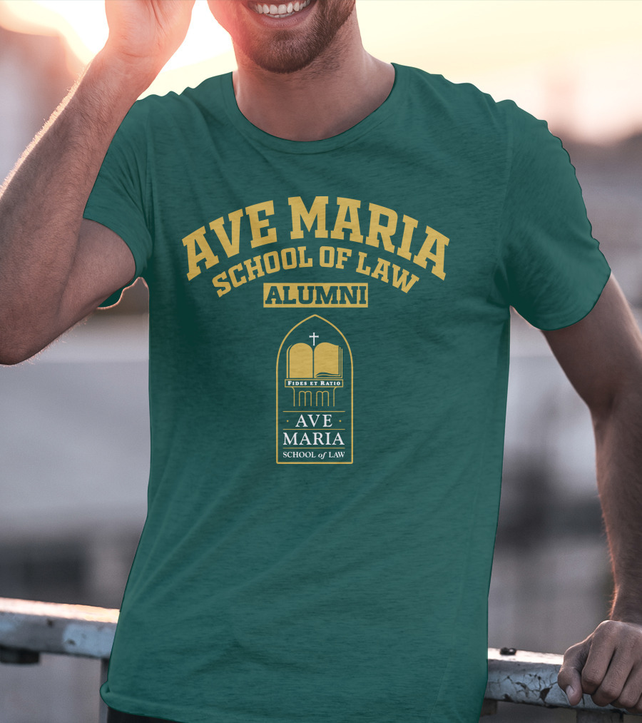 Ave Maria School Of Law Alumni Fides Et Ratio Crest T-Shirt