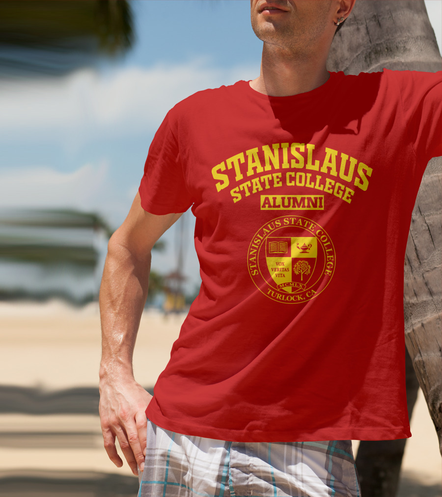 Stanislaus State College Alumni Seal Turlock CA Vox Veritas Vita T-Shirt