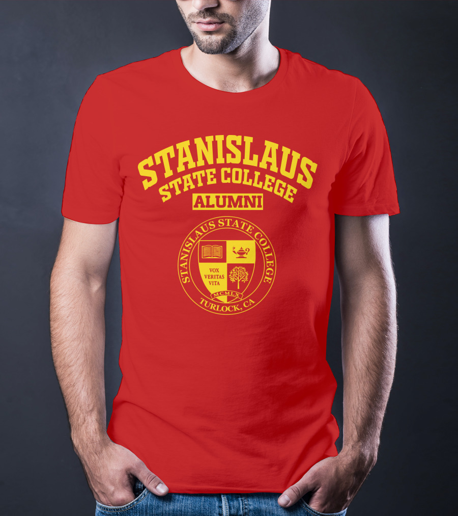Stanislaus State College Alumni Seal Turlock CA Vox Veritas Vita T-Shirt