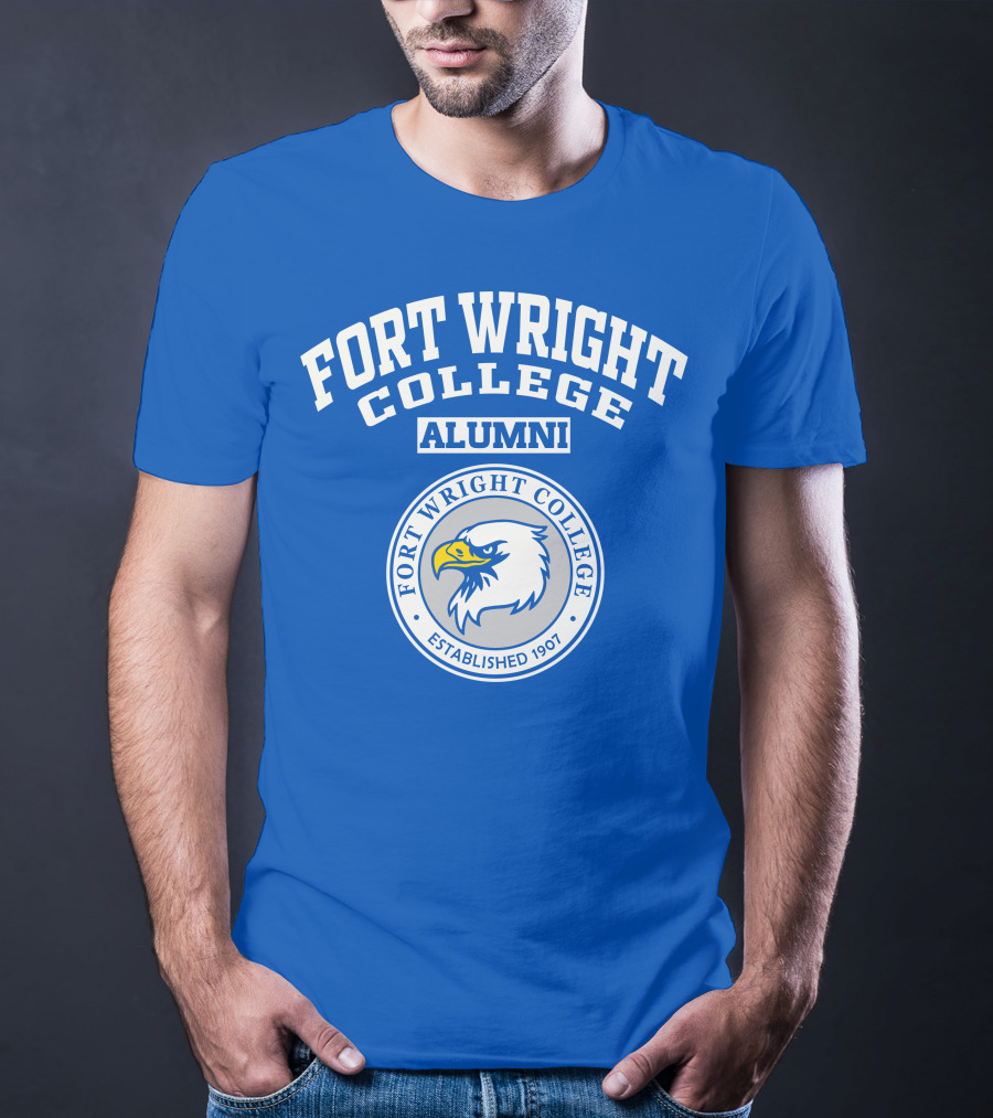 Fort Wright College Alumni Eagle Emblem Established 1907 T-Shirt