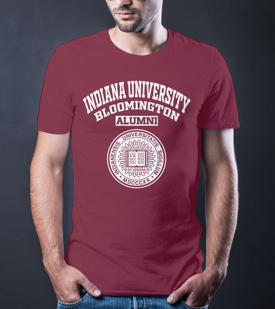 Indiana University Bloomington Alumni Indianensis Universitatis Sigillum Mdcccxx Lux Et Veritas T-Shirt