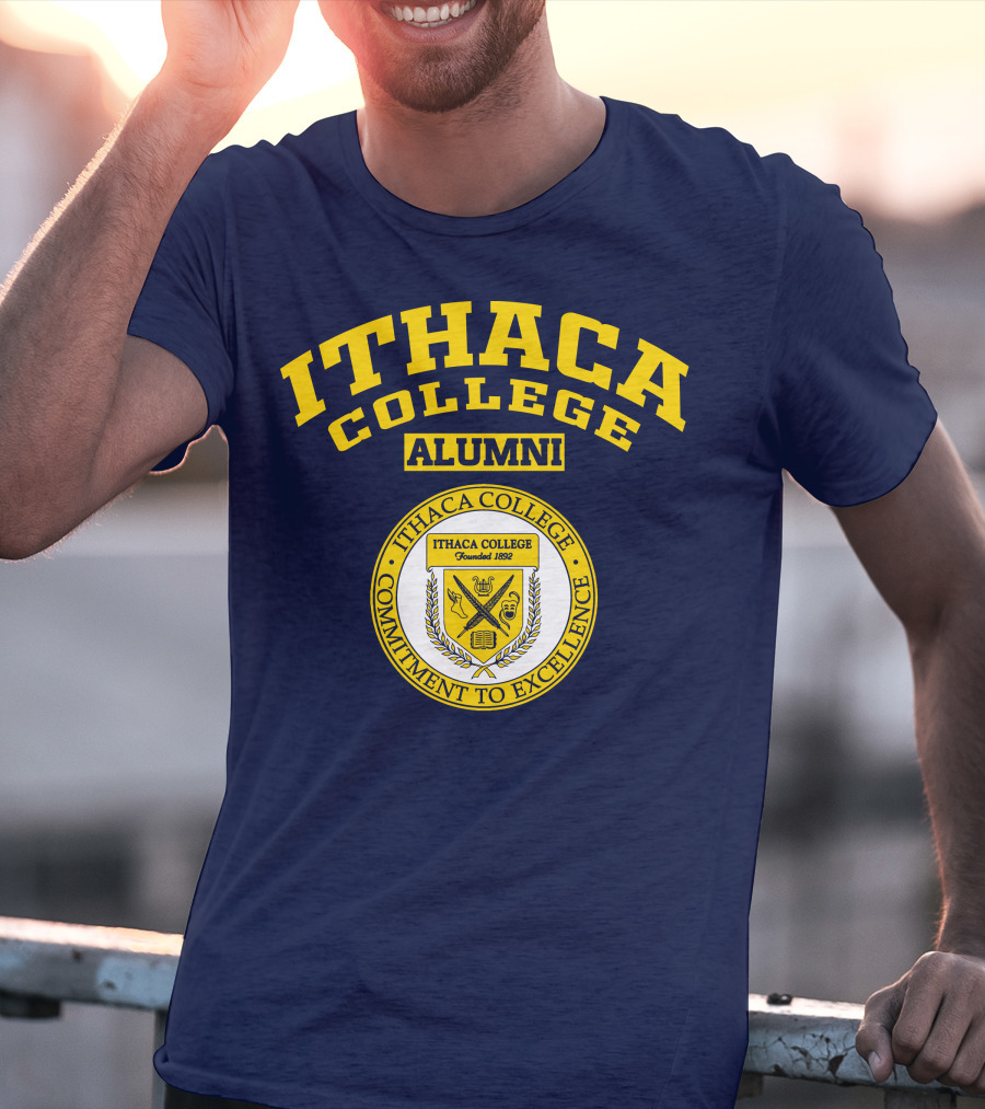 Ithaca College Alumni Commitment To Excellence Founded 1892 Emblem T-Shirt