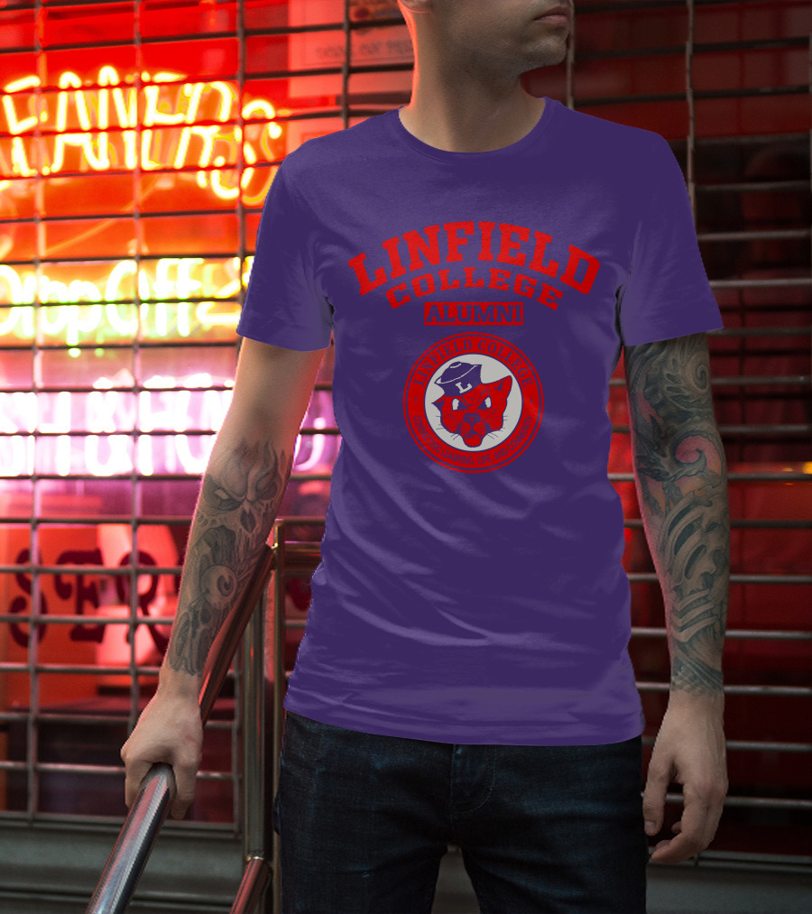 Linfield College Alumni Confido Personal Development Mascot T-Shirt