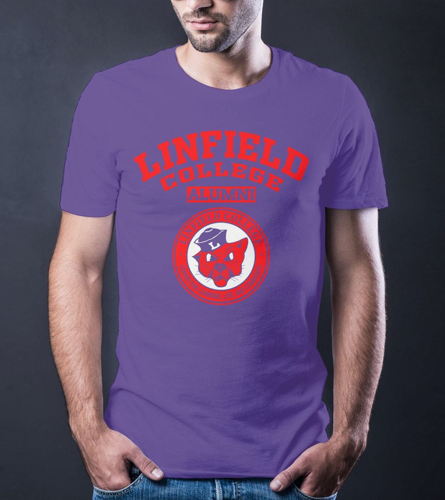 Linfield College Alumni Confido Personal Development Mascot T-Shirt