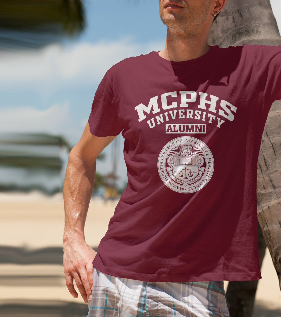 MCPHS University Alumni Massachusetts College Of Pharmacy And Health Sciences Seal T-Shirt