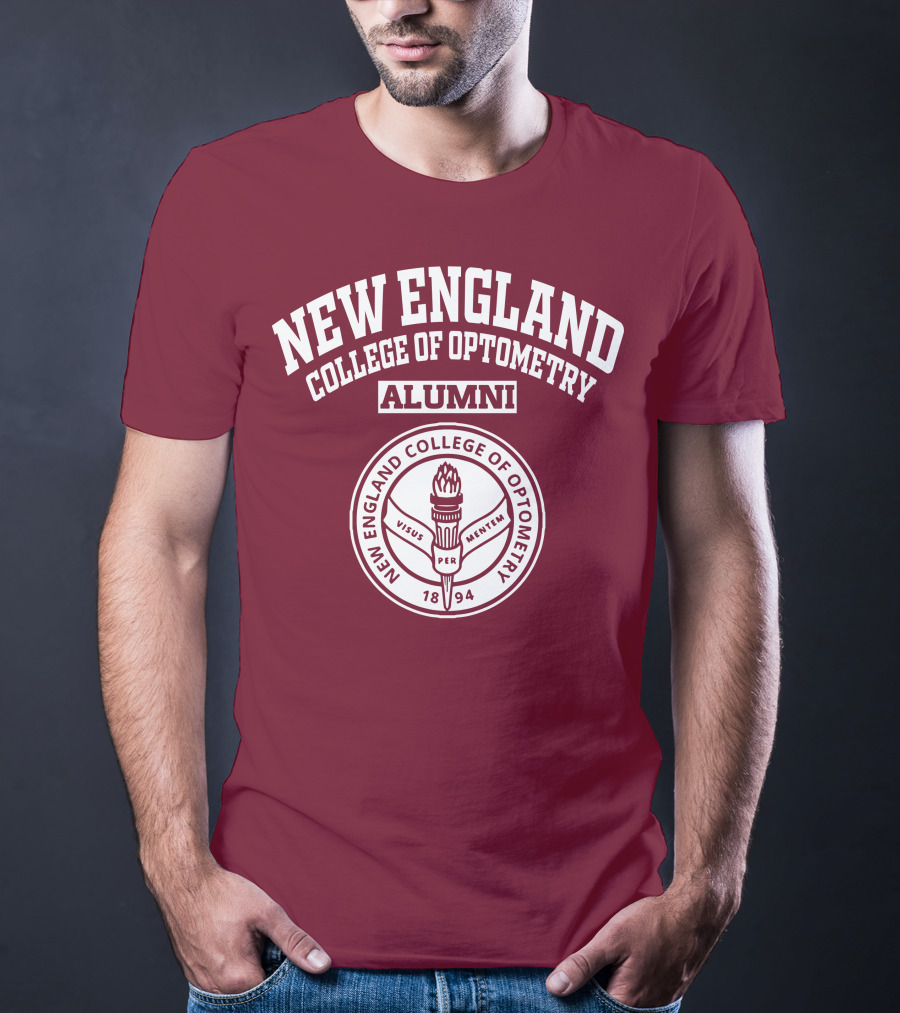 New England College Of Optometry Alumni Visus Per Mentem 1894 T-Shirt