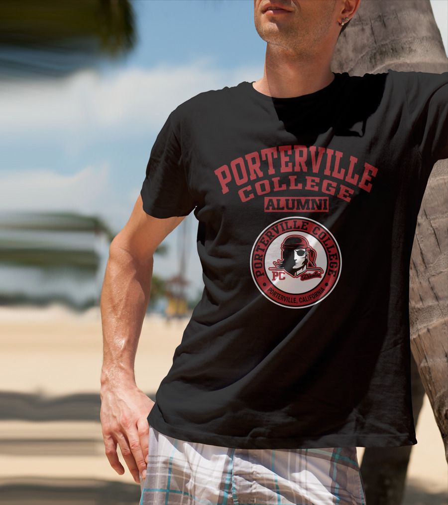 Porterville College Alumni California PC Pirate T-Shirt