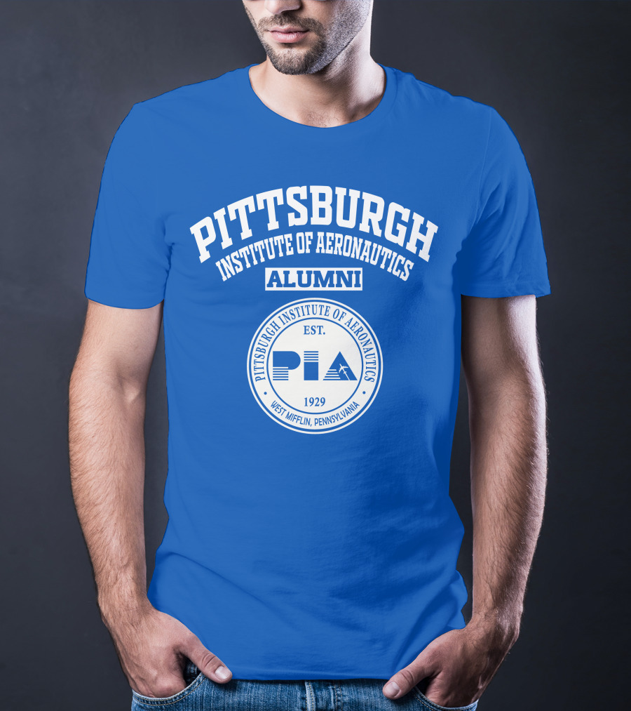 Pittsburgh Institute Of Aeronautics Alumni PIA Est. 1929 West Mifflin Pennsylvania T-Shirt