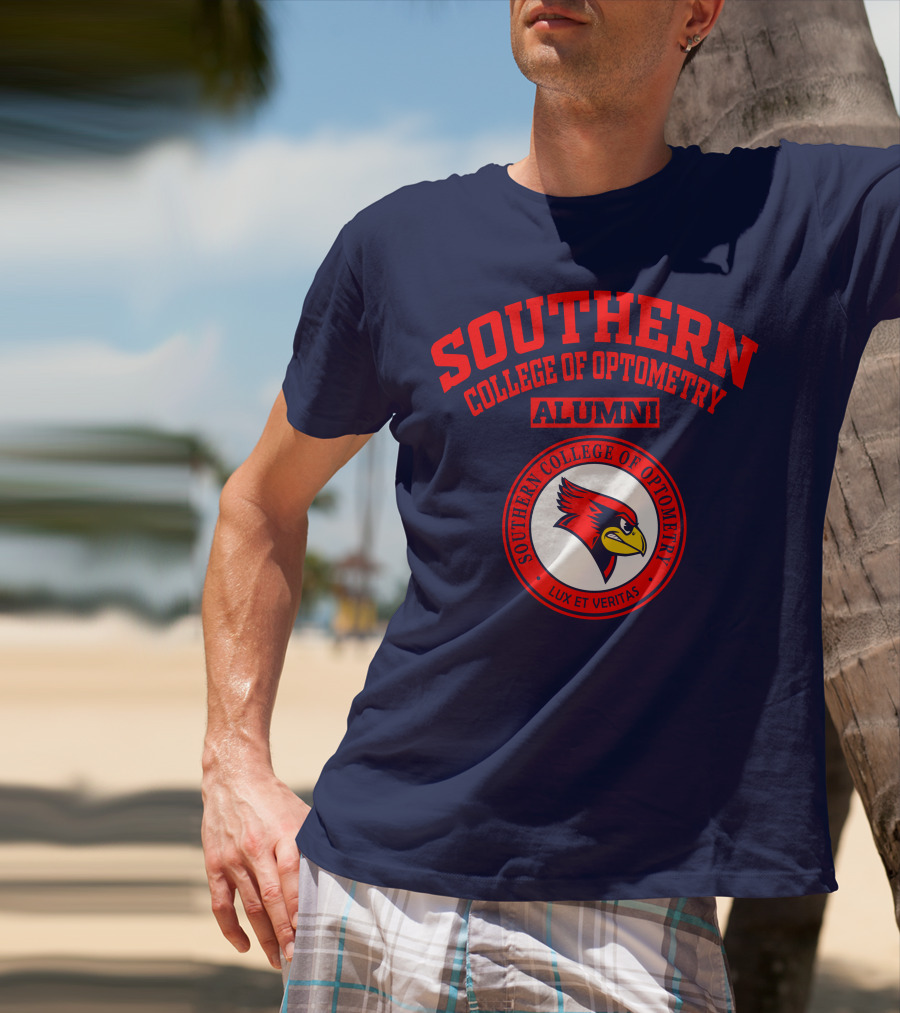 Southern College Of Optometry Alumni Lux Et Veritas Cardinal T-Shirt