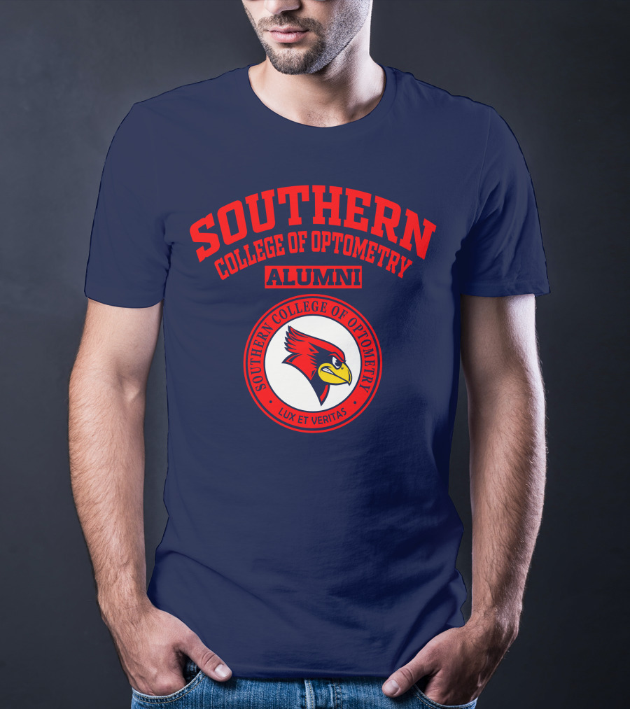 Southern College Of Optometry Alumni Lux Et Veritas Cardinal T-Shirt