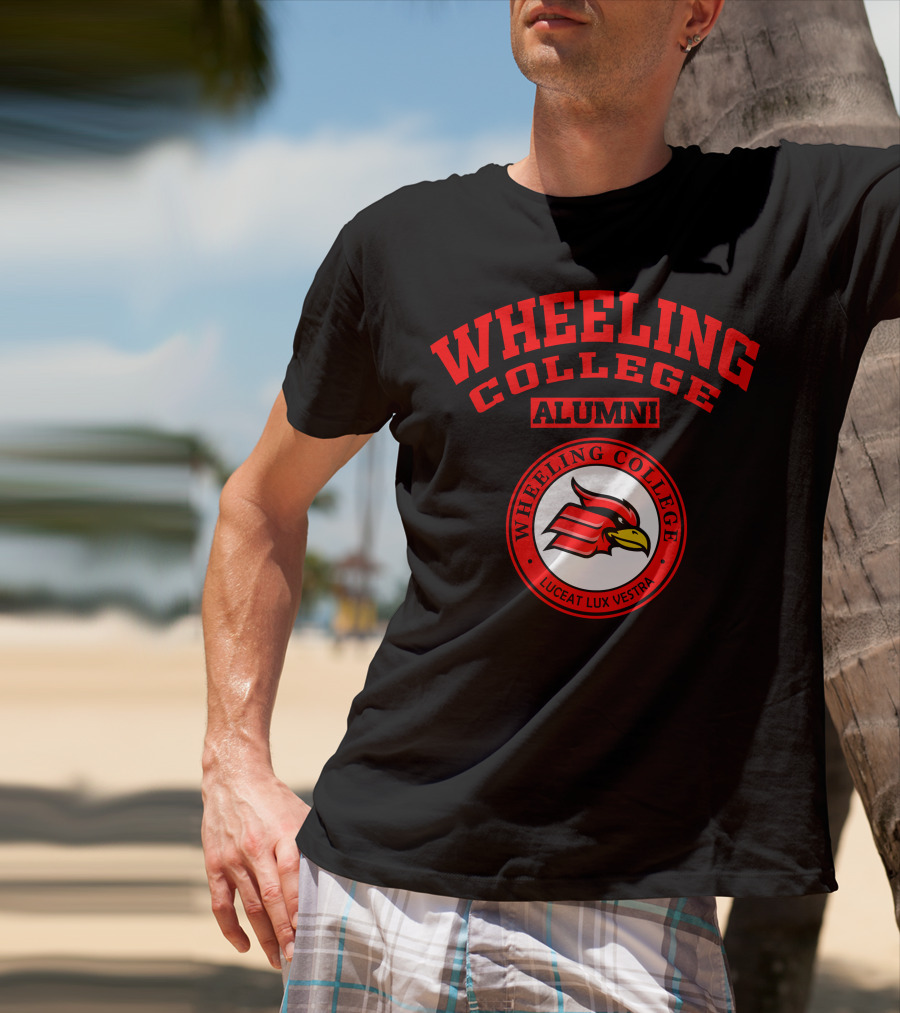 Wheeling College Alumni Cardinal Seal Luceat Lux Vestra T-Shirt