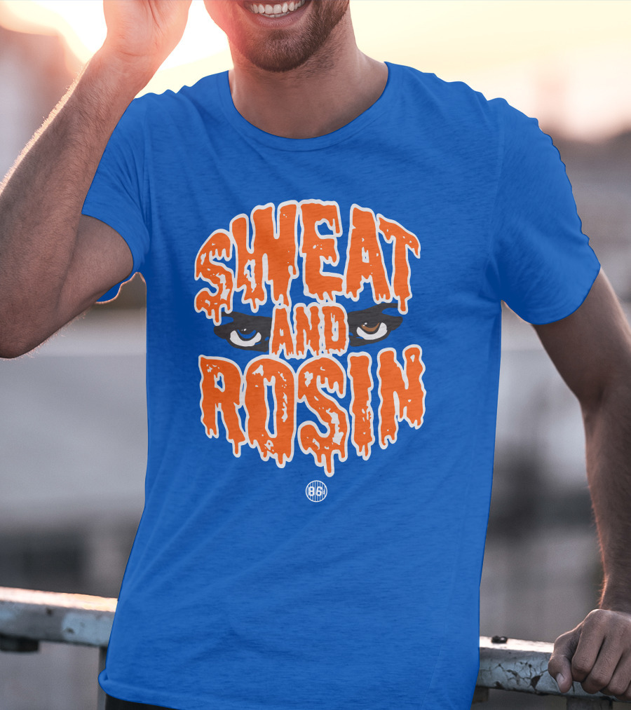 SWEAT AND ROSIN Eyes Dripping Orange 86 T-Shirt