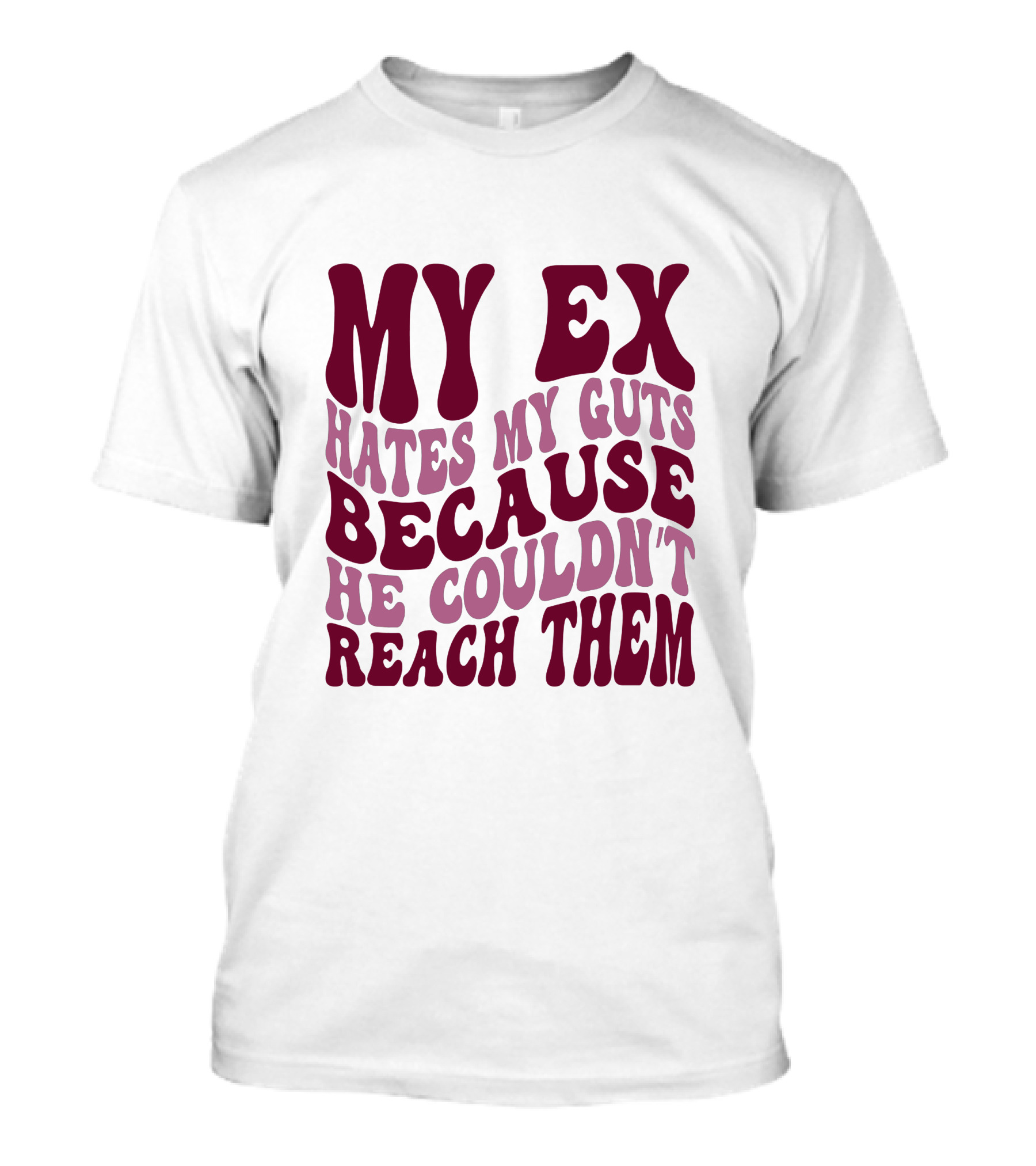 MY EX HATES MY GUTS BECAUSE HE COULDN'T REACH THEM T-Shirt