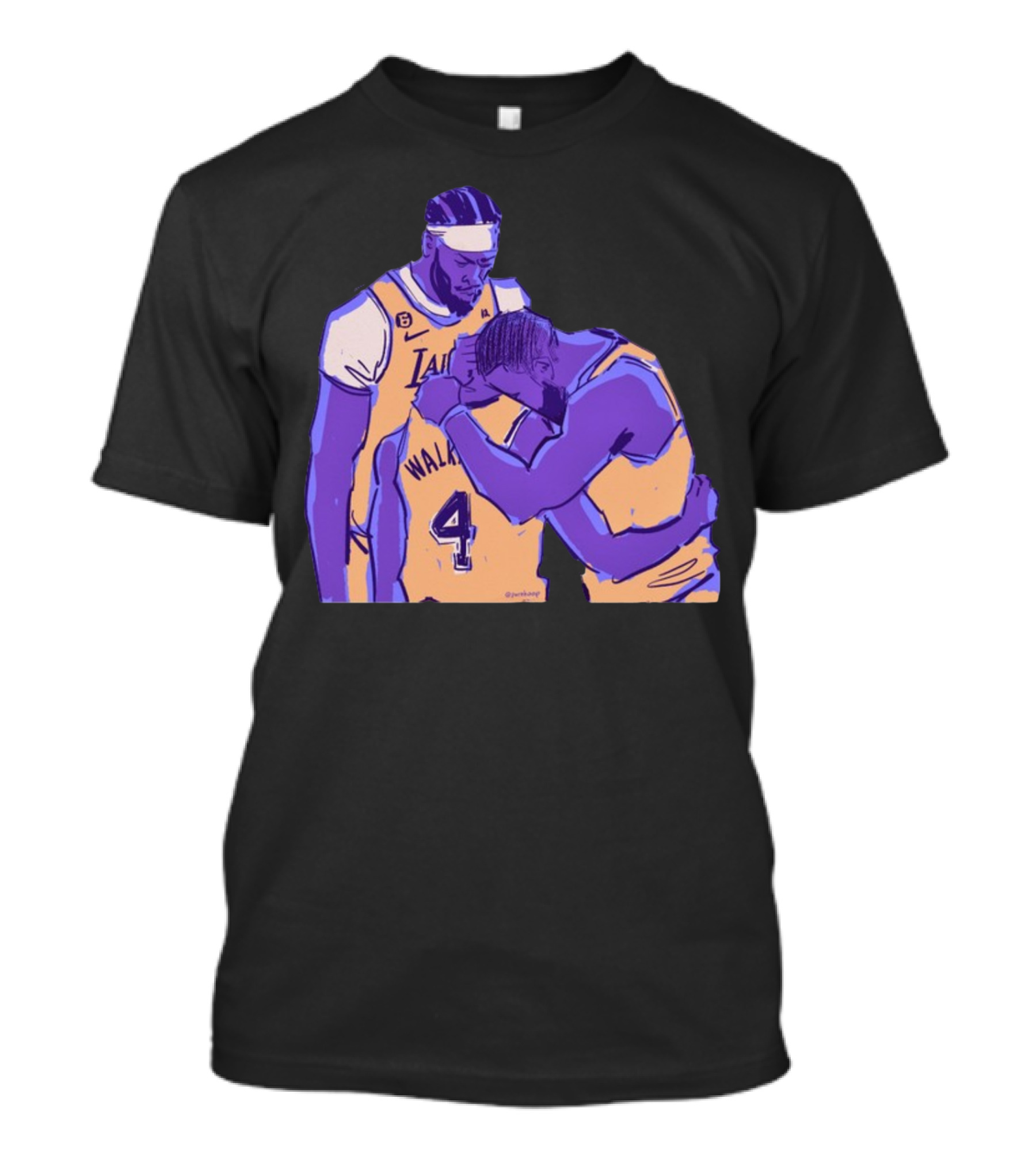 Jack Perkins Lonnie Iv Lakers Team Purehoop Walker 4 T-Shirt