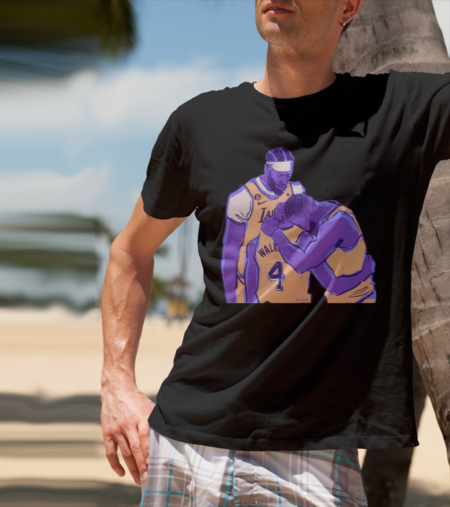 Jack Perkins Lonnie Iv Lakers Team Purehoop Walker 4 T-Shirt