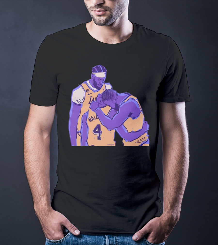 Jack Perkins Lonnie Iv Lakers Team Purehoop Walker 4 T-Shirt