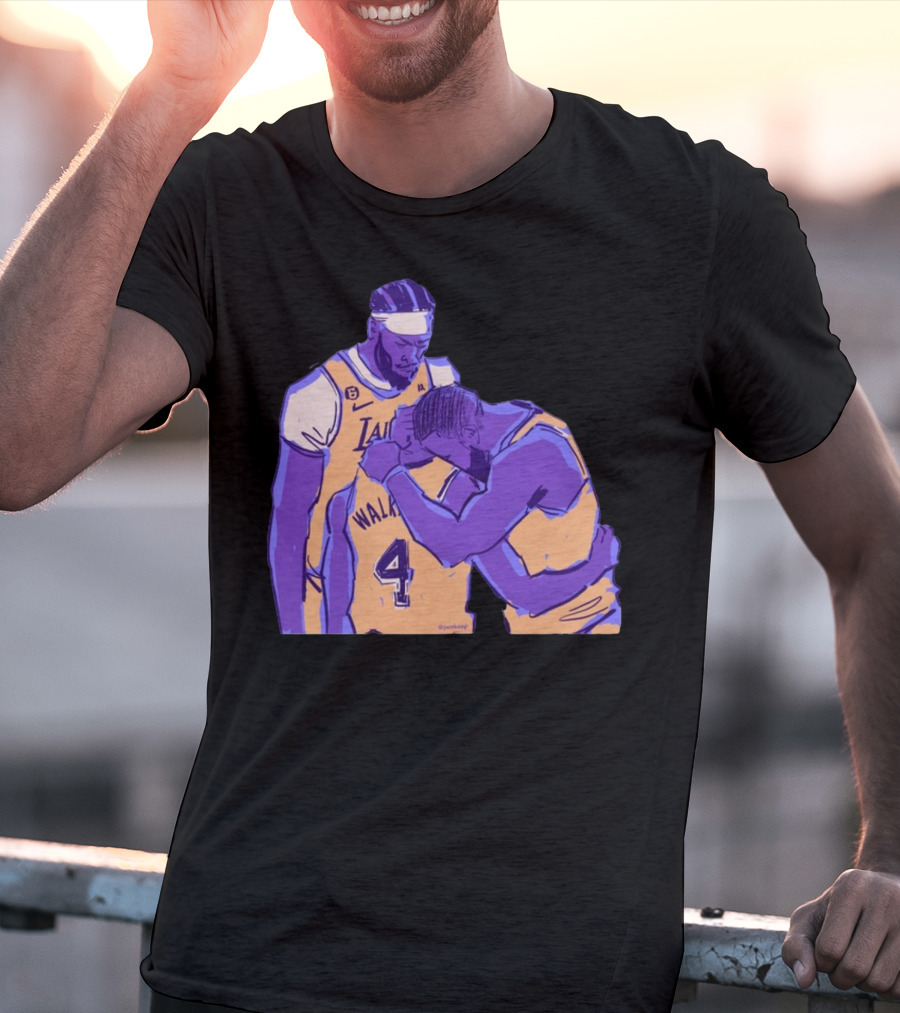 Jack Perkins Lonnie Iv Lakers Team Purehoop Walker 4 T-Shirt