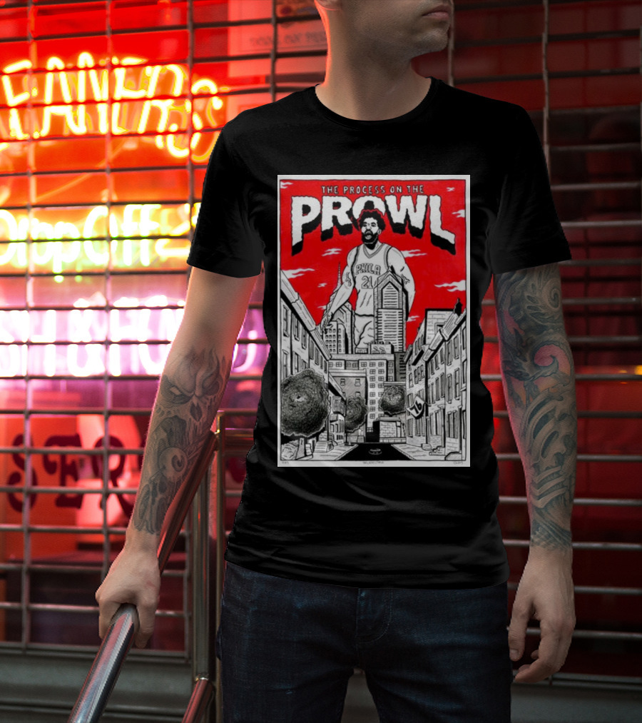The Process On The Prowl Philadelphia 76ers Basketball Legend T-Shirt