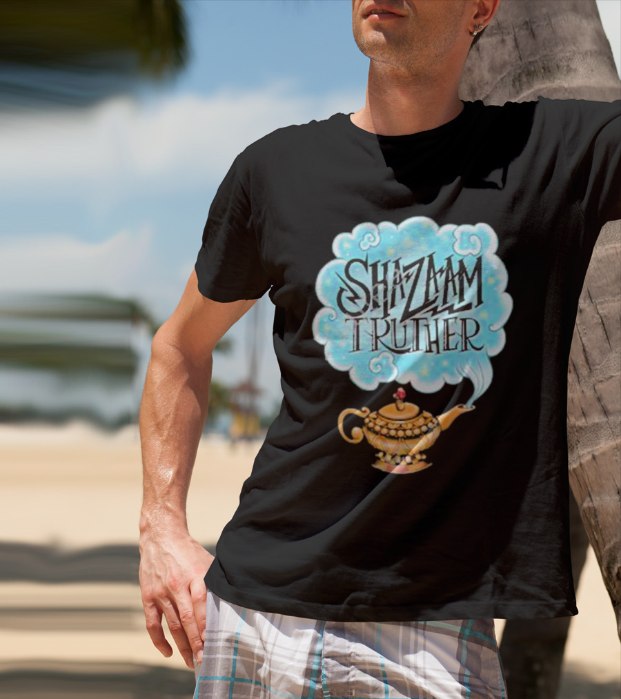 Shazaam Truther Magic Lamp Cloud T-Shirt