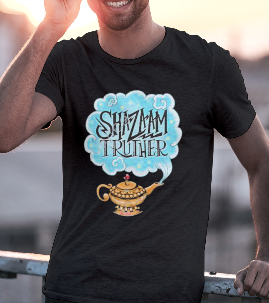 Shazaam Truther Magic Lamp Cloud T-Shirt