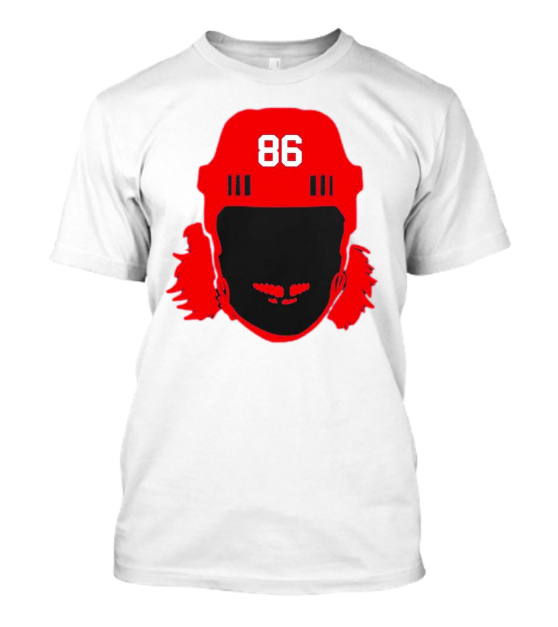 Spittin Chiclets Nj 86 Hockey Helmet T-Shirt