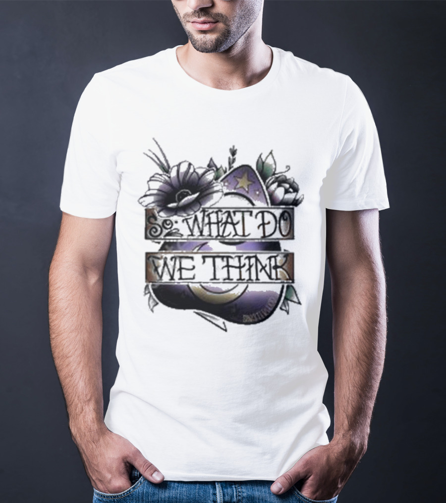 So What Do We Think Moon And Stars Floral T-Shirt