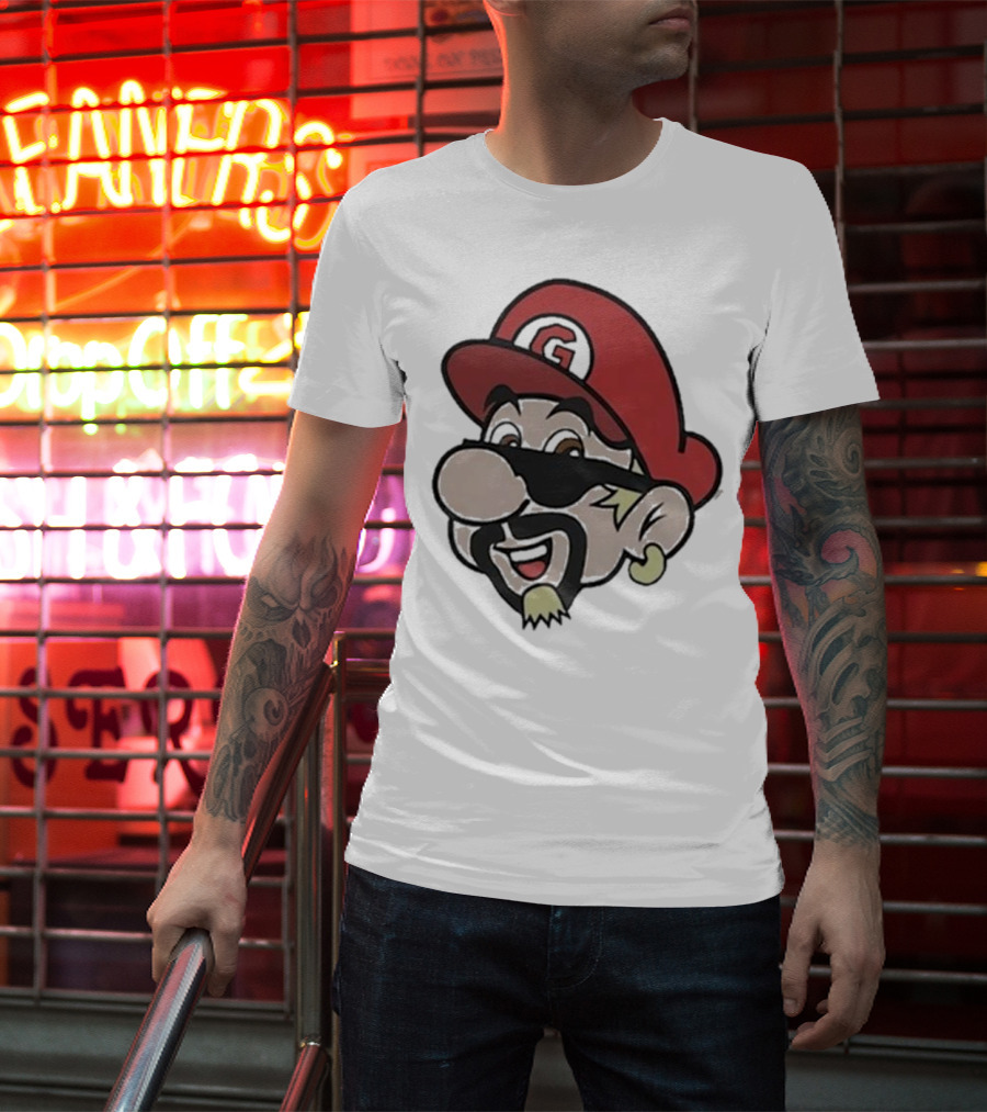 Super Fierio G Mustache Cap T-Shirt