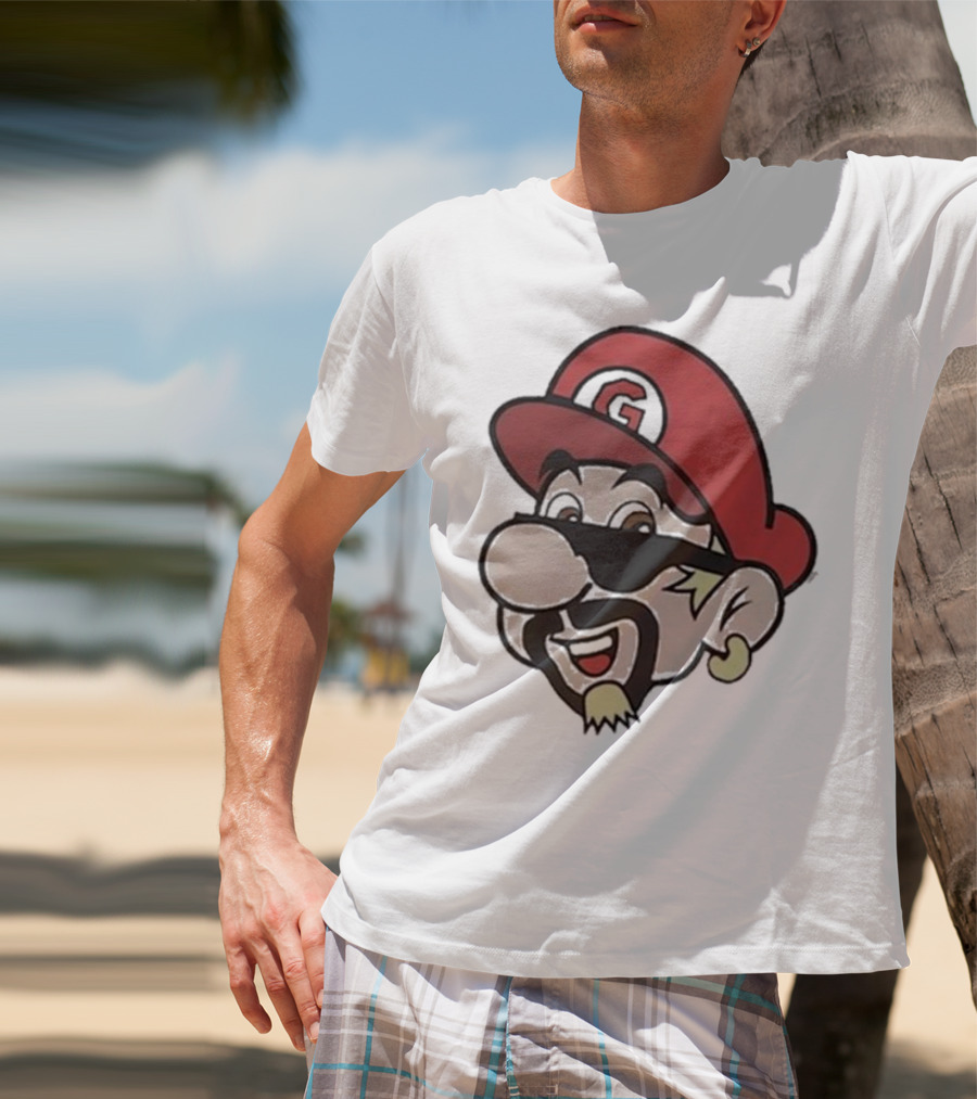 Super Fierio G Mustache Cap T-Shirt