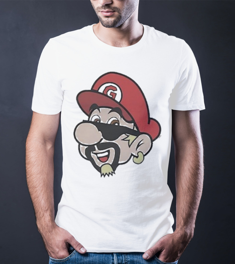Super Fierio G Mustache Cap T-Shirt