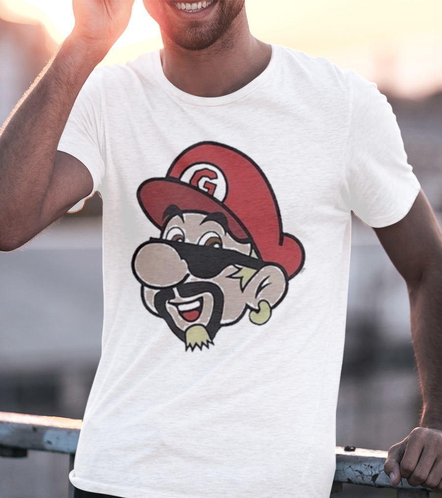 Super Fierio G Mustache Cap T-Shirt