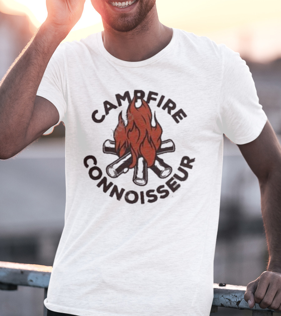 Great Lakes Proud Campfire Connoisseur Firewood And Flames T-Shirt