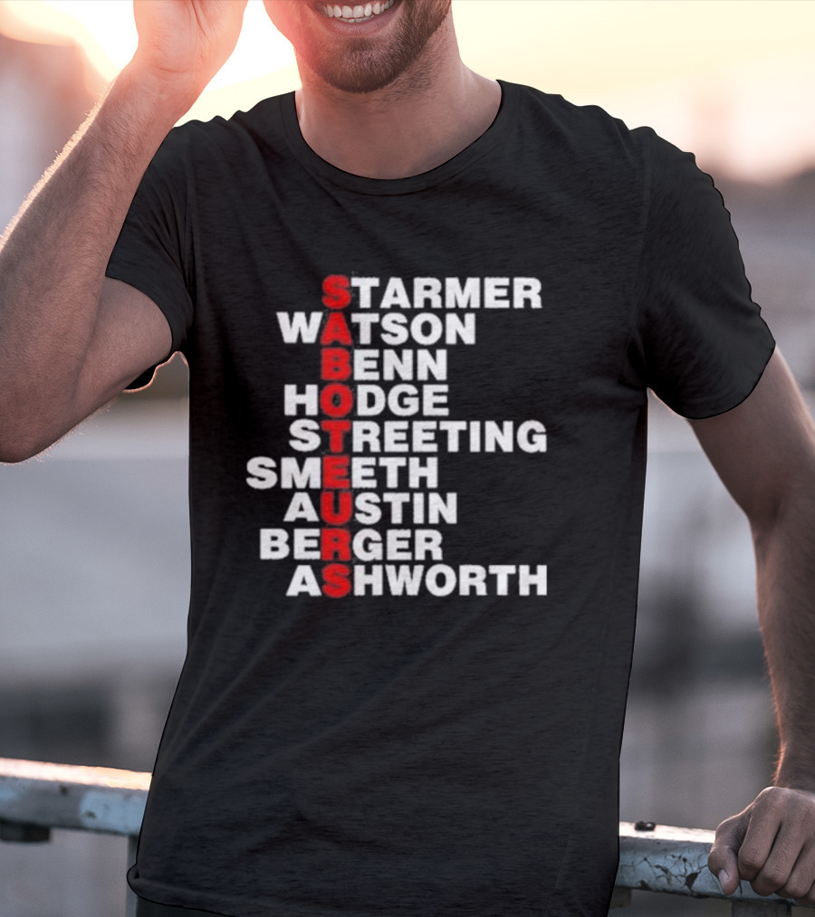 Angrybirdju Saboteurs Starmer Watson Benn Hodge Streeting Smeeth Austin Berger Ashworth T-Shirt