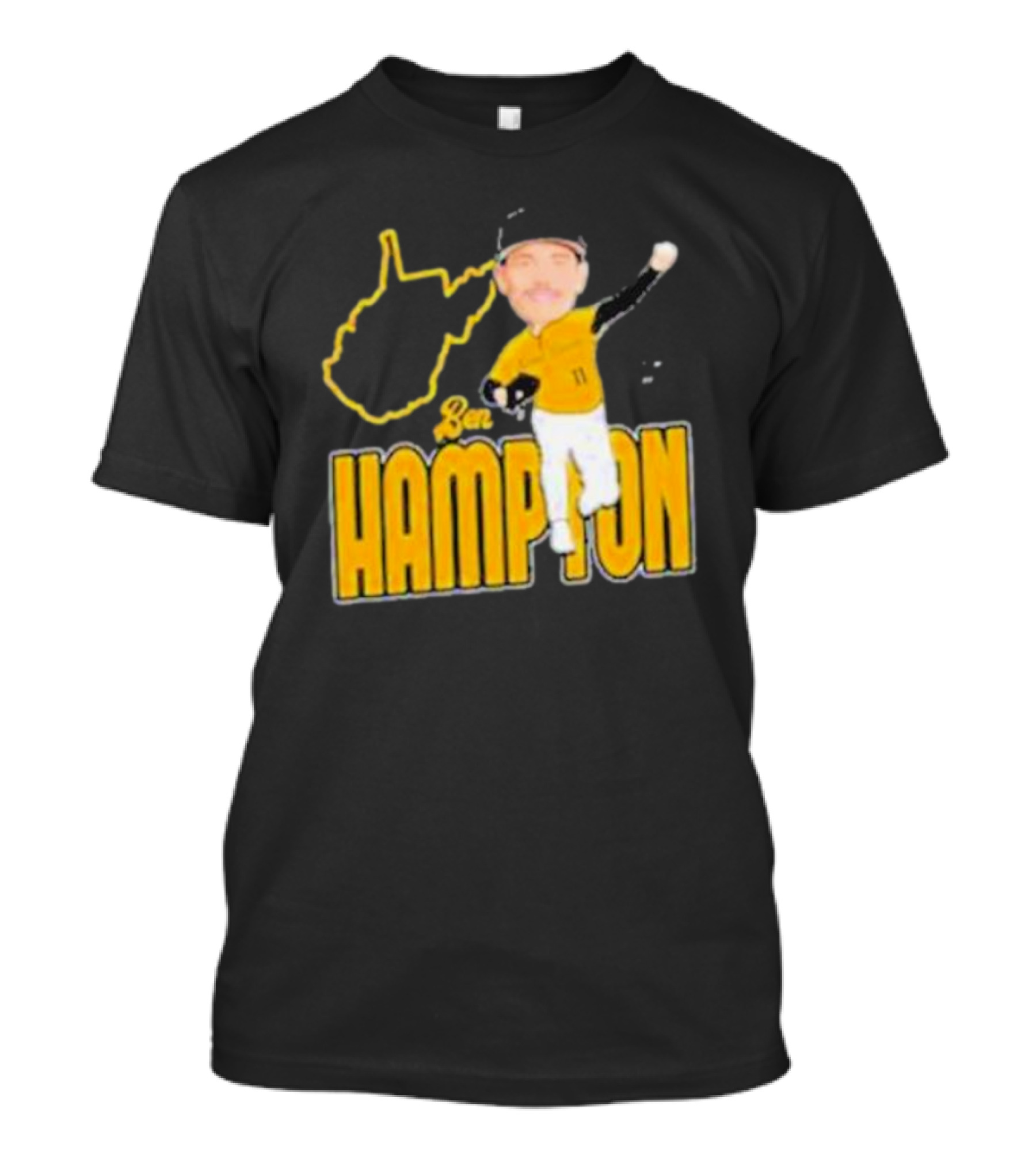Ben Hampton West Virginia Baseball 11 Fan T-Shirt