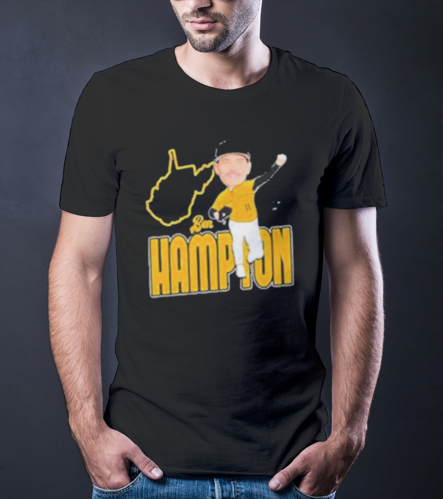 Ben Hampton West Virginia Baseball 11 Fan T-Shirt