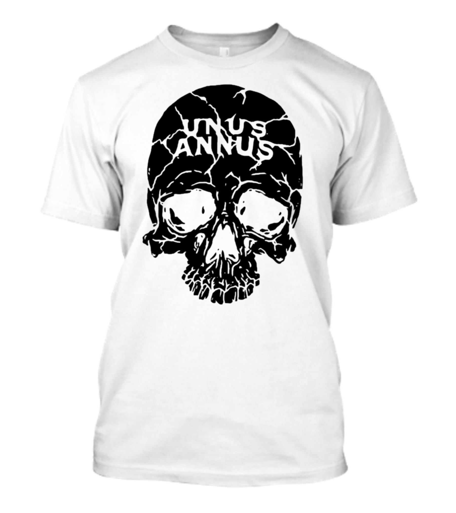 Unus Annus Skull Black Crack T-Shirt