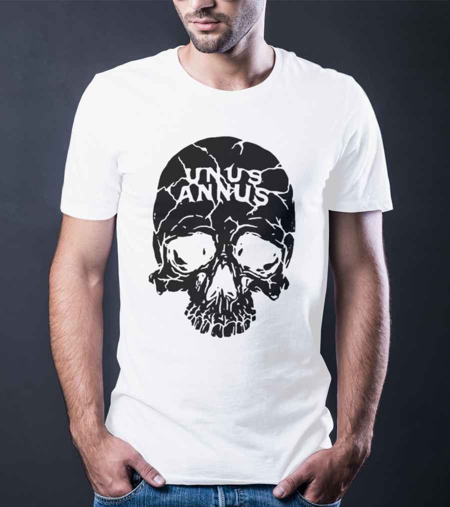 Unus Annus Skull Black Crack T-Shirt
